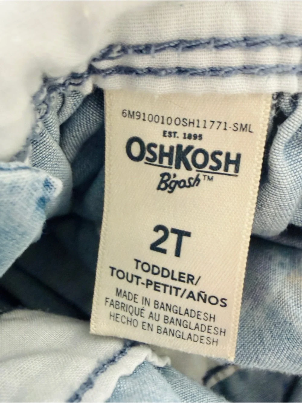 OshKosh B’Gosh Denim Floral Overalls